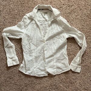 Burberry White Eyelet Blouse (open to price negotiation)